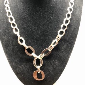 Vera Wang silver statement necklace